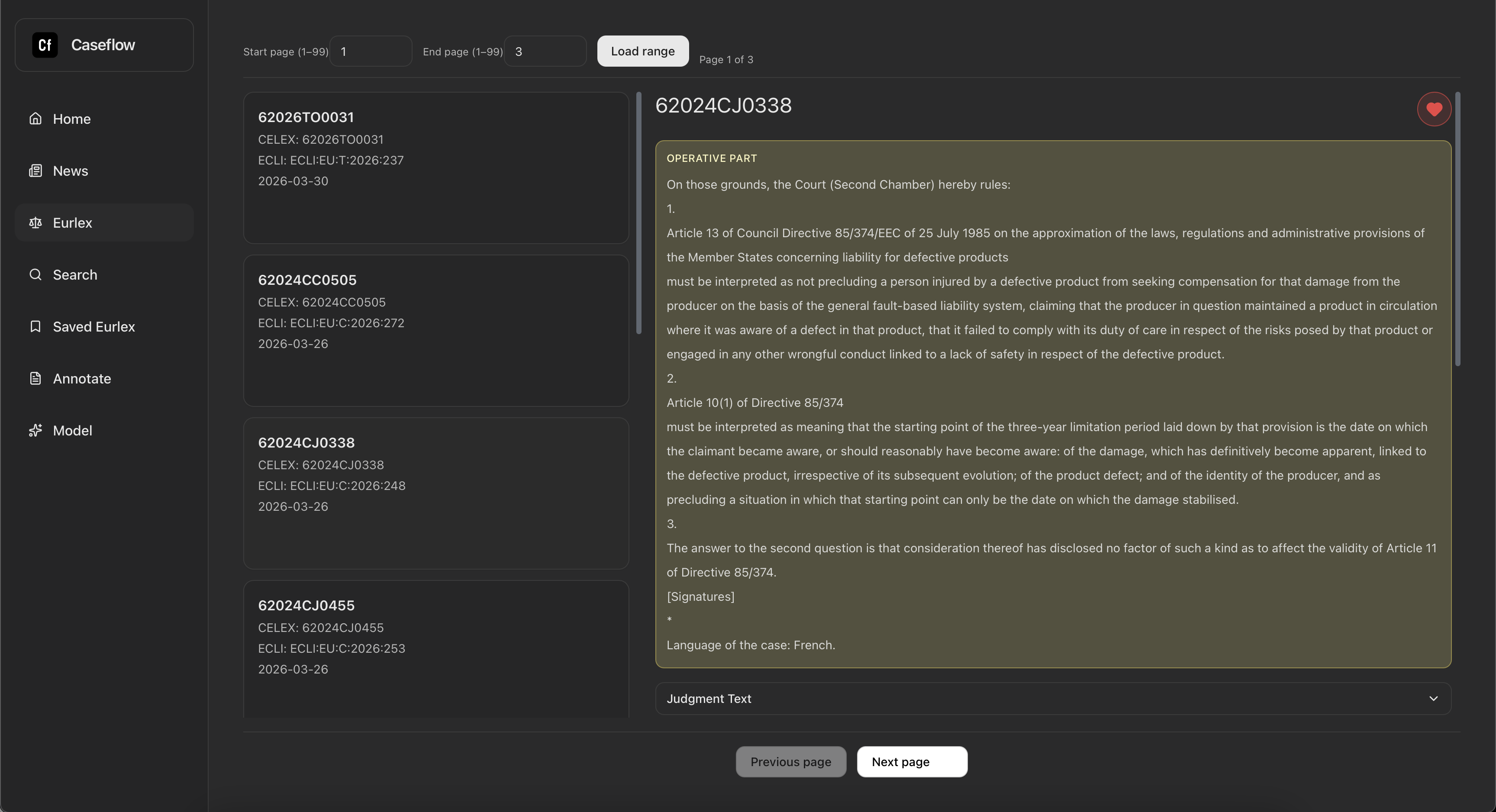 Caseflow screenshot 1